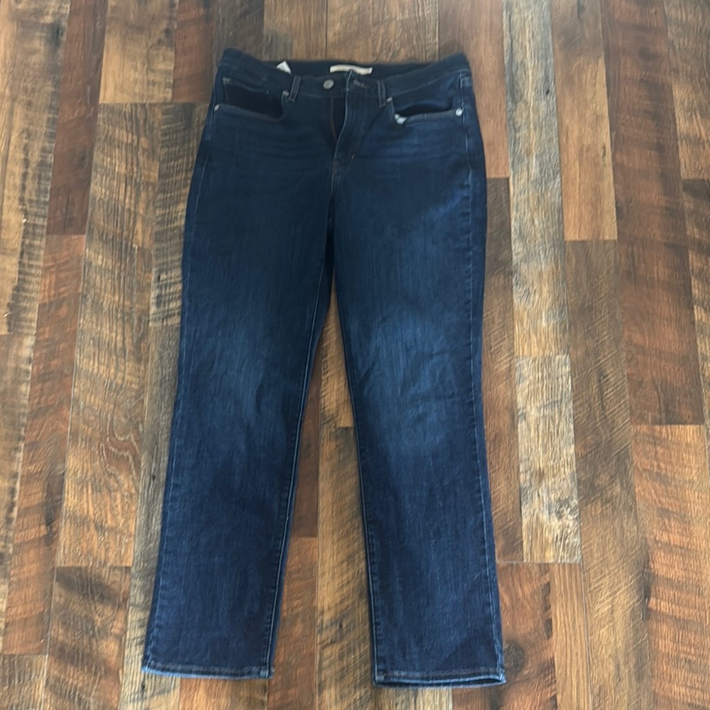 Levi's Women's Dark Indigo Straight Leg Jeans